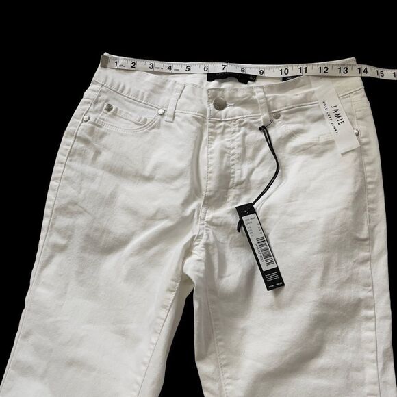 Tahari Jamie Mr Roll Cuff Skinny White Pants Sz 6/28 - Picture 11 of 16